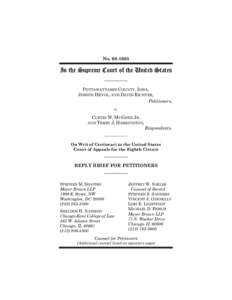 No[removed]In the Supreme Court of the United States POTTAWATTAMIE COUNTY, IOWA, JOSEPH HRVOL, AND DAVID RICHTER, Petitioners,