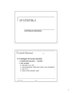 Microsoft PowerPoint - STAT4 Distribusi Binomial BW