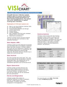 ™  Intelligent Data Acquisition and Monitoring System CompAS Controls’ VISIchart system enables users to monitor and archive, process and product parameters for