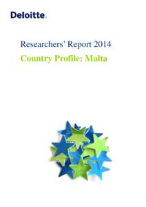 Researchers’ Report 2014 Country Profile: Malta TABLE OF CONTENTS 1.