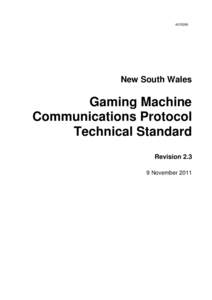 A215290  New South Wales Gaming Machine Communications Protocol