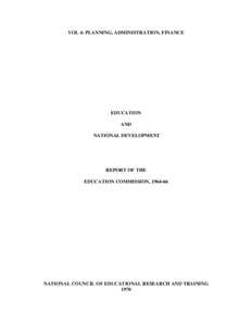 Governance in higher education / Education in India / National Council of Educational Research and Training / H. S. S. Lawrence / Malcolm Adiseshiah / Education / Knowledge / Ministry of Human Resource Development