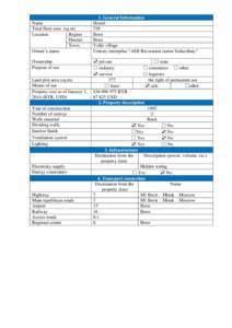 Name Total floor area (sq.m) Location Region District Town