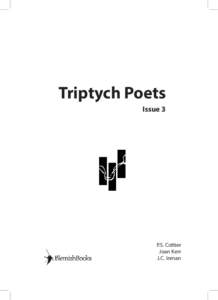 Triptych Poets Issue 3 P.S. Cottier Joan Kerr J.C. Inman