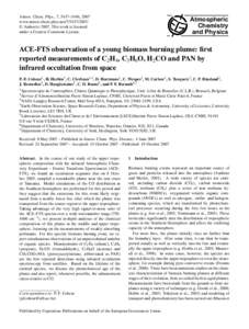 Atmos. Chem. Phys., 7, 5437–5446, 2007 www.atmos-chem-phys.net[removed]/ © Author(s[removed]This work is licensed under a Creative Commons License.  Atmospheric