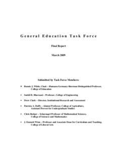 General Education Task Force