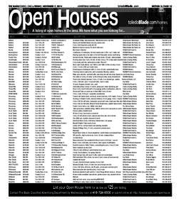 /homes A listing of open homes in the area. We have what you are looking for... AREA Bedford Bedford Bedford