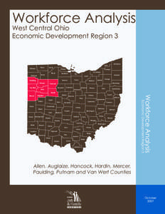 Workforce Analysis West Central Ohio Economic Development Region 3 Williams