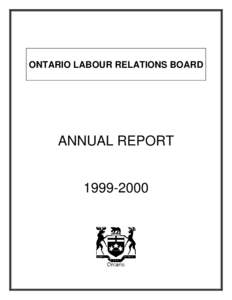 Trade union / Workplace Safety and Insurance Appeals Tribunal / Employment / Business ethics / Management / Labour relations / Human resource management / Collective bargaining