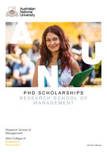 phd scholarships research school of Management Research School of Management