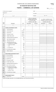 INTERNATIONAL CIVIL AVIATION ORGANIZATION  FORM A[removed]AIR TRANSPORT REPORTING FORM