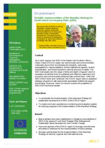 --->  EuropeAid Environment ISLANDS: Implementation of the Mauritius Strategy for