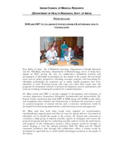 Microsoft Word - Press release _Last final_ MOU with DBT _26.9.2012_.doc