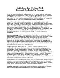 Bisexuality / Gender studies / Same-sex sexuality / Interpersonal relationships / Biphobia / LGBT / Gay / Sheela Lambert / Paula Rodriguez Rust / Human sexuality / Gender / Sexual orientation