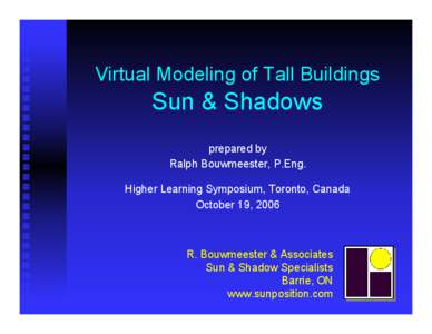 Microsoft PowerPoint - Sun & Shadow Impact Modeling.ppt