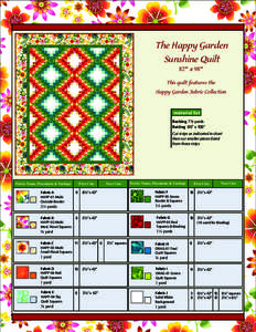 The Happy Garden Sunshine Quilt *@