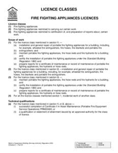 PART 1—AIR HANDLING DUCT INSTALLATION LICENCE