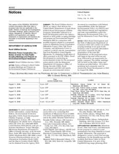 [removed]Notices Federal Register Vol. 73, No. 139