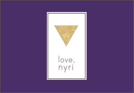 Daring yet simply elegant, each Love, Nyri piece stands out as a reflection of the talent and vision of the remarkable young woman behind this handmade jewelry line. At 25, Love, Nyri founder Riva Nyri Précil’s desig
