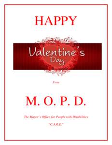 HAPPY  From M. O. P. D. The Mayor’s Office for People with Disabilities