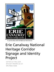 Erie Canalway National Heritage Corridor Signage and Identity