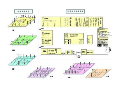 受付用1階配置図と庁内配置図（H26.4.3更新）