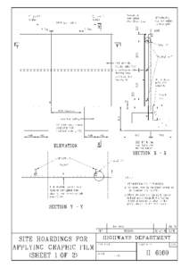 SITE HOARDINGS FOR APPLYING GRAPHIC FILM