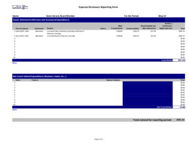 Employment / Per diem / Denis Herard