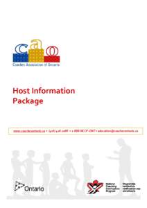 Host Information Package www.coachesontario.ca • ([removed] • 1-888-NCCP-ONT • [removed]  What is NCCP?