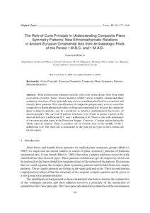 Original Paper ________________________________________________________ Forma, 19, 265–277, 2004  The Role of Curie Principle in Understanding Composite Plane