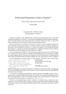 Procedural programming languages / Array programming languages / Control flow / Fortran / For loop / Conditional / Header file / Goto / Block / Computing / Software engineering / Computer programming