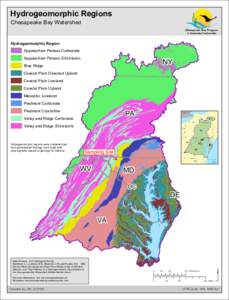 Hydrogeomorphic Regions Chesapeake Bay Watershed Hydrogeomorphic Region Appalachian Plateau Carbonate
