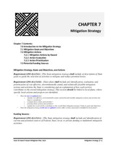   CHAPTER 7  Mitigation Strategy      Chapter 7 Contents: 