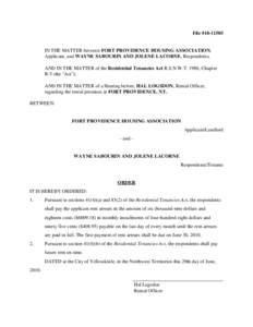 Real property law / Property / Renting / Contract law / Arrears / Leasehold estate / Leasing / Residential Tenancies Act / Housing Benefit / Landlord–tenant law / Law / Real estate