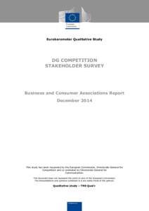 Stakeholder report - Business Associations