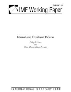 Financial risk / Investment / Equity securities / Gravity model of trade / International trade / Diversification / Modern portfolio theory / Equity / Financial economics / Economics / Finance