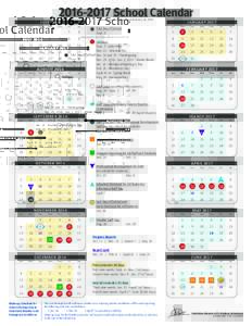 School Calendar Adopted by the School Board February 16, 2016 July 2016 Sun