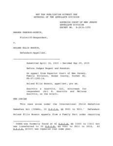 NOT FOR PUBLICATION WITHOUT THE APPROVAL OF THE APPELLATE DIVISION SUPERIOR COURT OF NEW JERSEY APPELLATE DIVISION DOCKET NO. A-2616-13T2 AMANDA PANCHOO-HOSEIN,