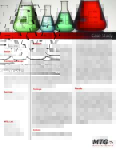 Case Study Strategic Cost Management Analysis Sector: Chemicals Business Challenge: