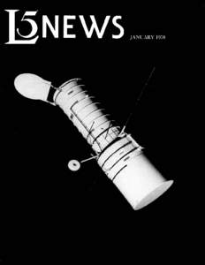 A PUBLICATION OF THE L-5 SOCIETY  L-5 NEWS VOL. 3 NUMBER 1