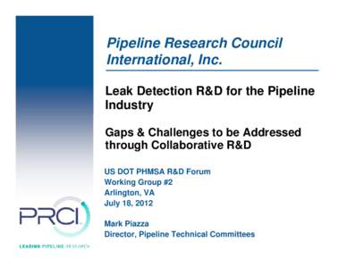 Microsoft PowerPoint - PRCI PRESENTATION - PHMSA R&D Forum WG #[removed]Final.ppt [Compatibility Mode]