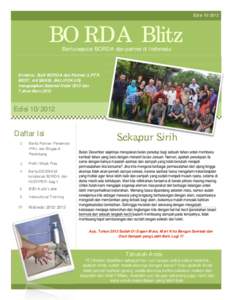 BORDA Blitz  EdisiBerita seputar BORDA dan partner di Indonesia