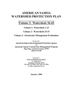 Physical geography / Shield volcanoes / Ofu-Olosega / Ofu / Soil / Drainage basin / Erosion / American Samoa / Loam / Water / Earth / Hydrology