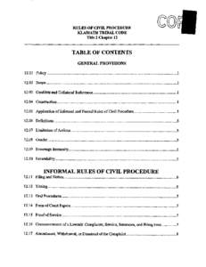 2. Rules of Civil Procedure KT Office of Attorney Code Bk. #1 Ch. 1-2