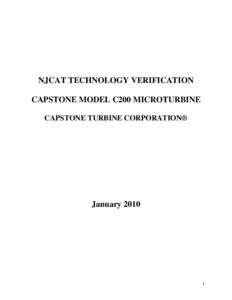 NJCAT TECHNOLOGY VERIFICATION