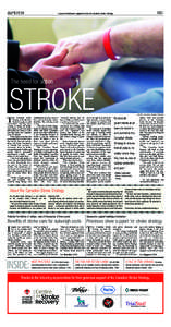 THE GLOBE AND MAIL FRIDAY, MAY 25, 2007 CSS1  A special information supplement for the Canadian Stroke Strategy