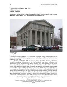 68  III. Sites and Stories: Auburn--North Cayuga County Courthouse, 1836, [removed]Genesee Street