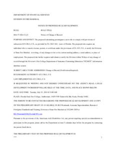 Decision theory / Rulemaking / Fire marshal / Email / Service of process / Notification system / Law / United States administrative law / Administrative law