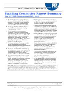 Microsoft Word - Standing Committee Report Summary NITSER.docx