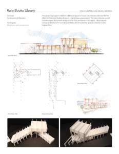 Rare Books Libraryy Concept: Continuation & Elevation Techniques: Elevation and connection